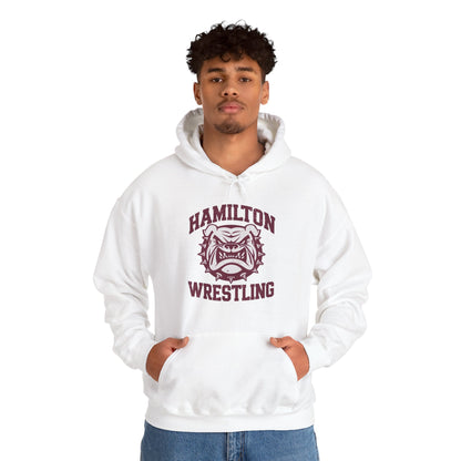 Adult Hoodie Sweatshirt \ Hamilton Aggies Wrestling \ HAW2