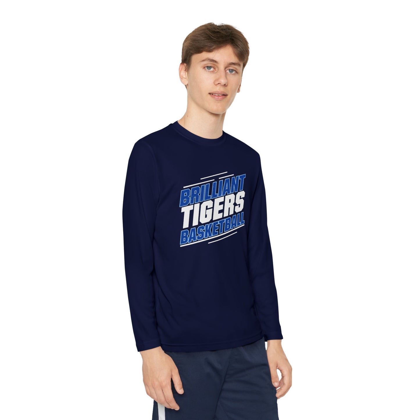Youth Long Sleeve Tee \ Brilliant Tigers Basketball \ BTBK2