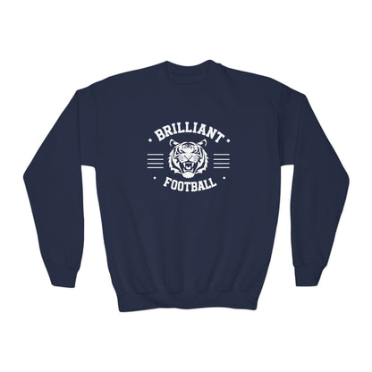 Youth Crewneck Sweatshirt \ Brilliant Tigers Football \ BTF2