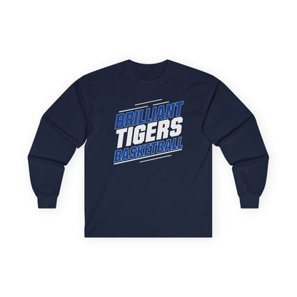 Adult Long Sleeve Tee \ Brilliant Tigers Basketball \ BTBK2