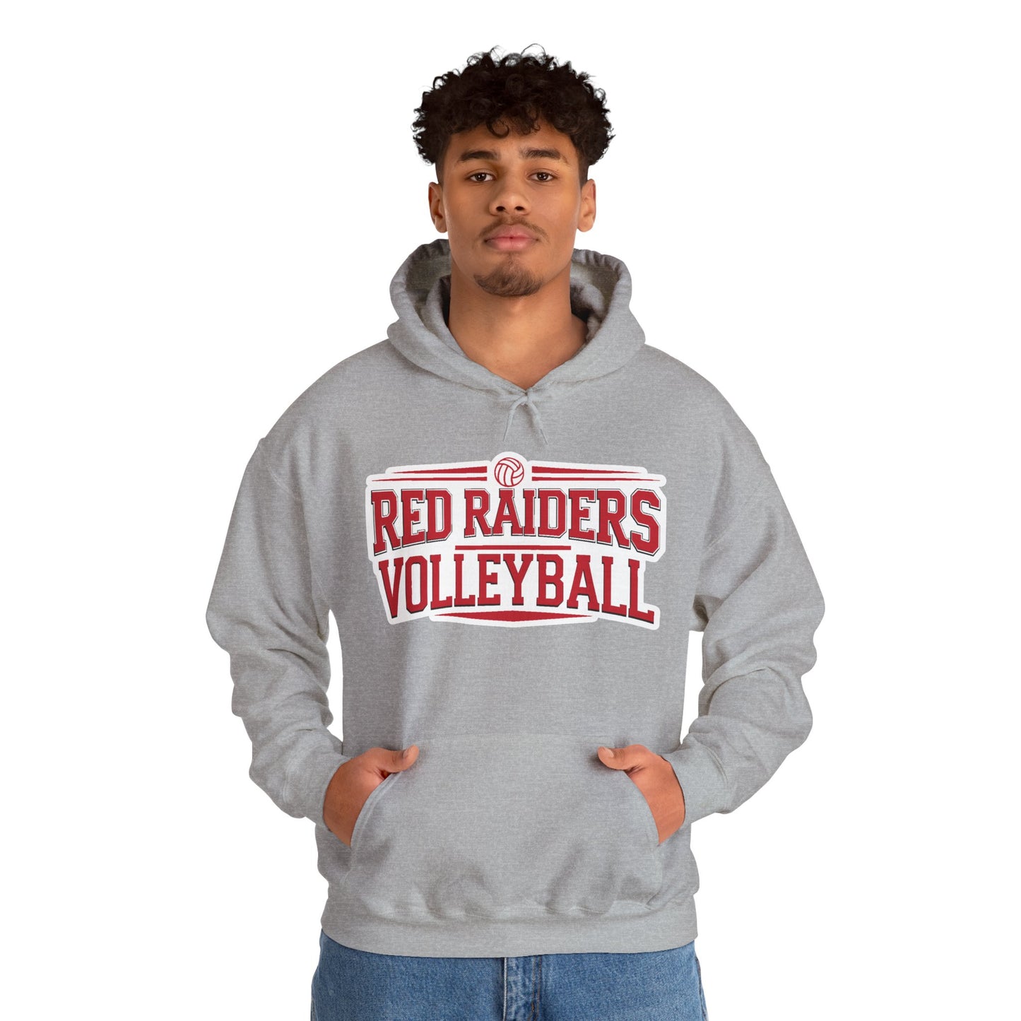 Adult Hoodie Sweatshirt \ Marion County Red Raiders Volleyball \ MCV2