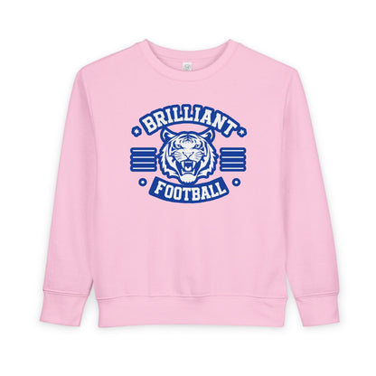 Toddler Crewneck Sweatshirt \ Brilliant Tigers Football \ BTF2