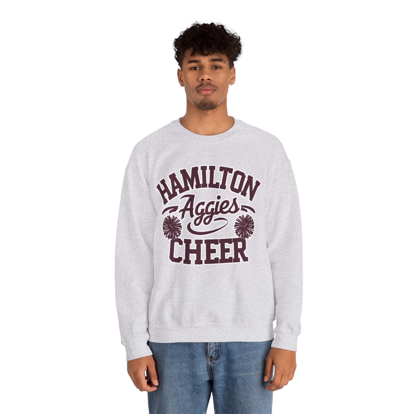 Adult Crewneck Sweatshirt \ Hamilton Aggies Cheer \ HAC2