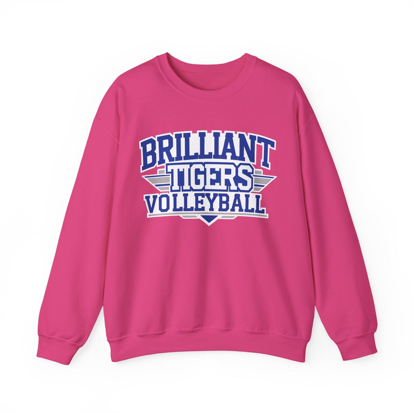 Adult Crewneck Sweatshirt \ Brilliant Tigers Volleyball \ BTV2