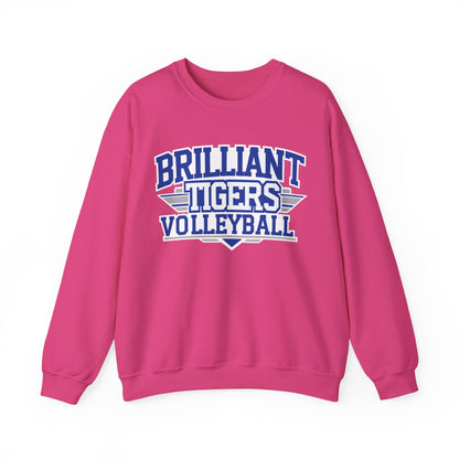 Adult Crewneck Sweatshirt \ Brilliant Tigers Volleyball \ BTV2