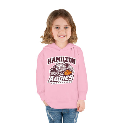 Toddler Hoodie Sweatshirt \ Hamilton Aggies Basketball \ HABB1