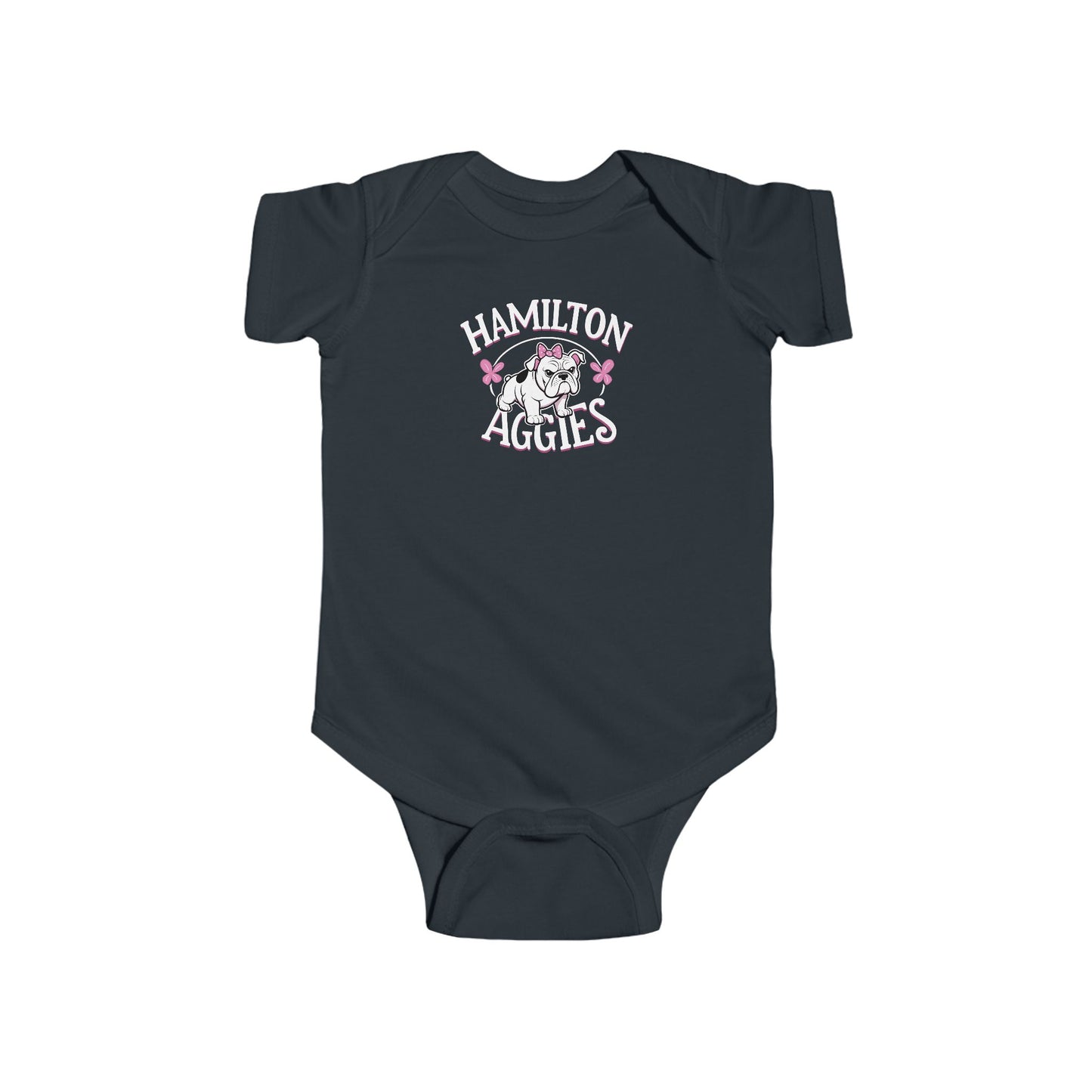 Short Sleeve Baby Bodysuit \ Hamilton Aggies \ HAG4