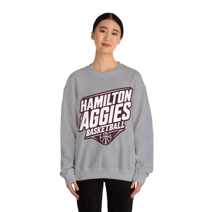 Adult Crewneck Sweatshirt \ Hamilton Aggies Basketball \ HABB2