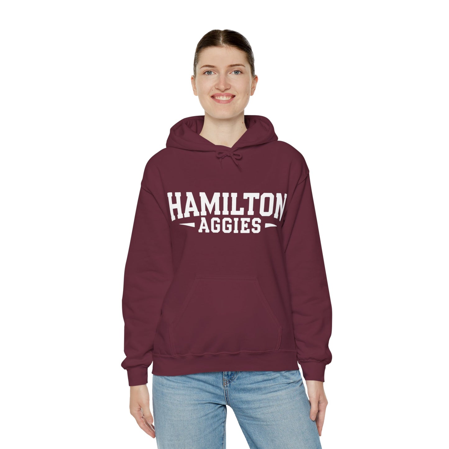 Adult Hooded Sweatshirt \ Hamilton Aggies \ HA3