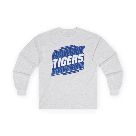 Adult Long Sleeve Tee \ Brilliant Tigers Basketball \ BTBK2