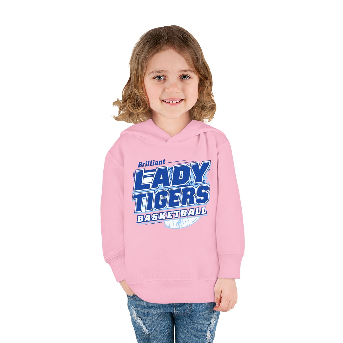 Toddler Hoodie Sweatshirt \ Brilliant Tigers Basketball \ BTBKG2