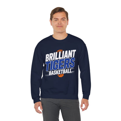 Adult Crewneck Sweatshirt \ Brilliant Tigers Basketball \ BTBK1
