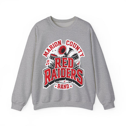 Adult Crewneck Sweatshirt \ Marion County Red Raiders Band \ MCB2
