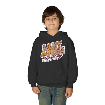 Youth Hoodie Sweatshirt \ Hamilton Aggies Wrestling \ HAWG3