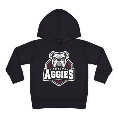 Toddler Hoodie Sweatshirt \ Hamilton Aggies Football \ HAF2