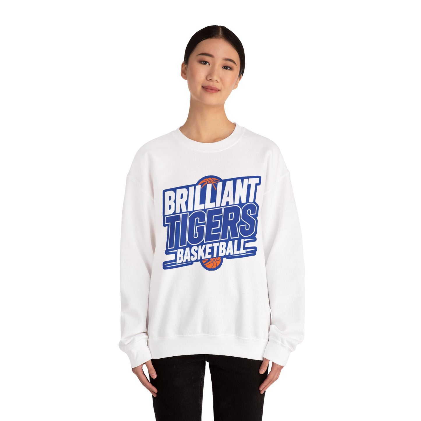Adult Crewneck Sweatshirt \ Brilliant Tigers Basketball \ BTBK1