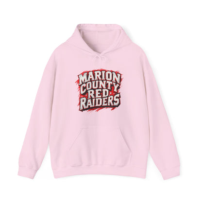 Adult Hoodie Sweatshirt \ Marion County Red Raiders \ MC1