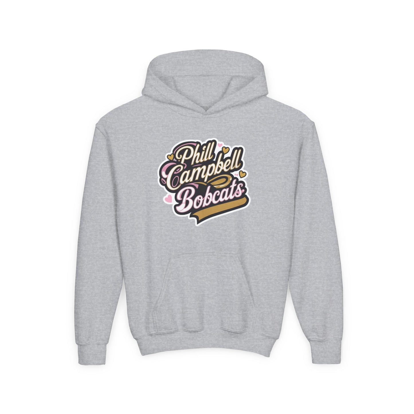 Youth Hoodie Sweatshirt \ Phill Campbell Bobcats \ PCBG1