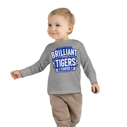 Toddler Long Sleeve Tee \ Brilliant Tigers Cheer \ BTC2