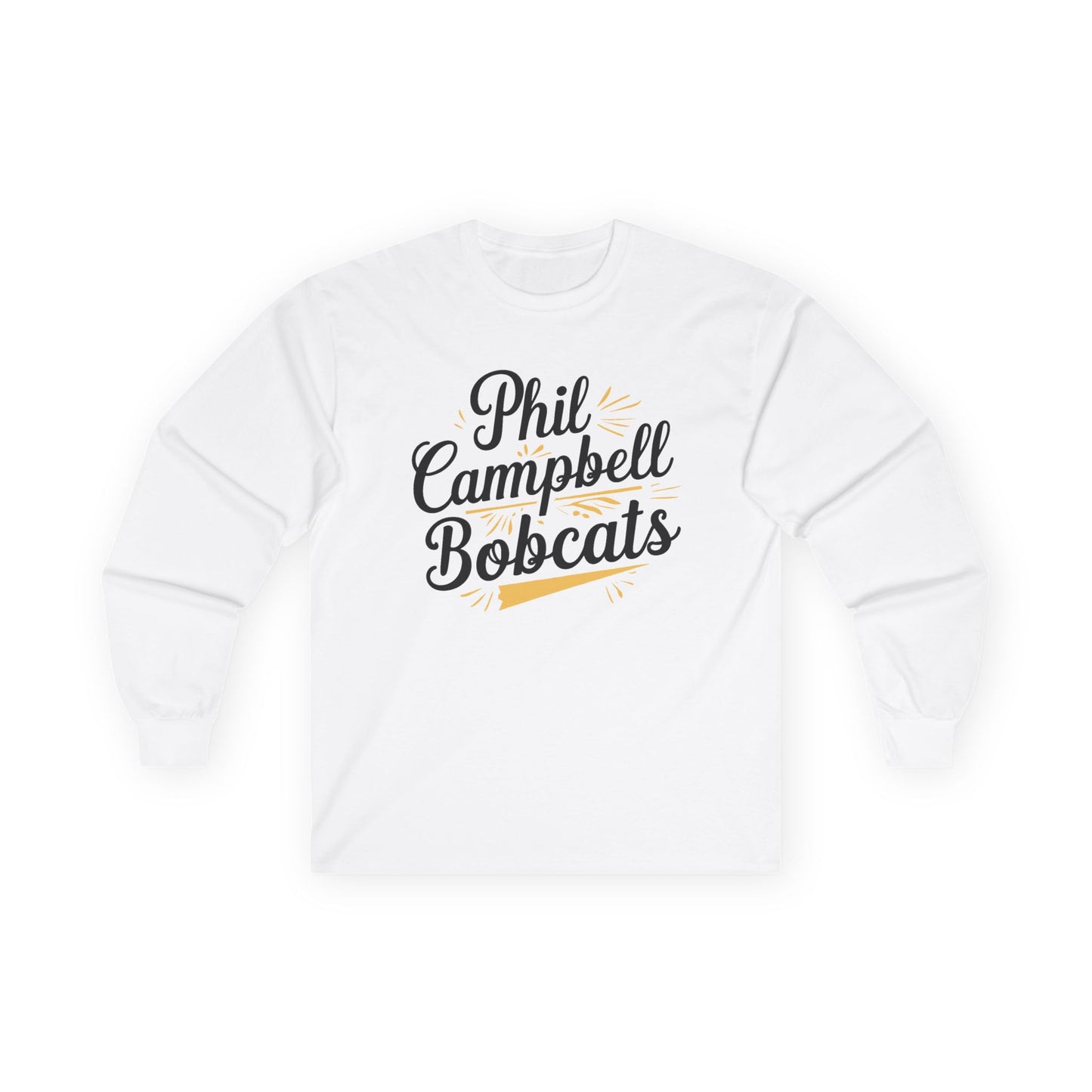 Adult Long Sleeve Tee \ Phil Campbell Bobcats \ PCBG2
