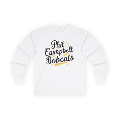 Adult Long Sleeve Tee \ Phil Campbell Bobcats \ PCBG2