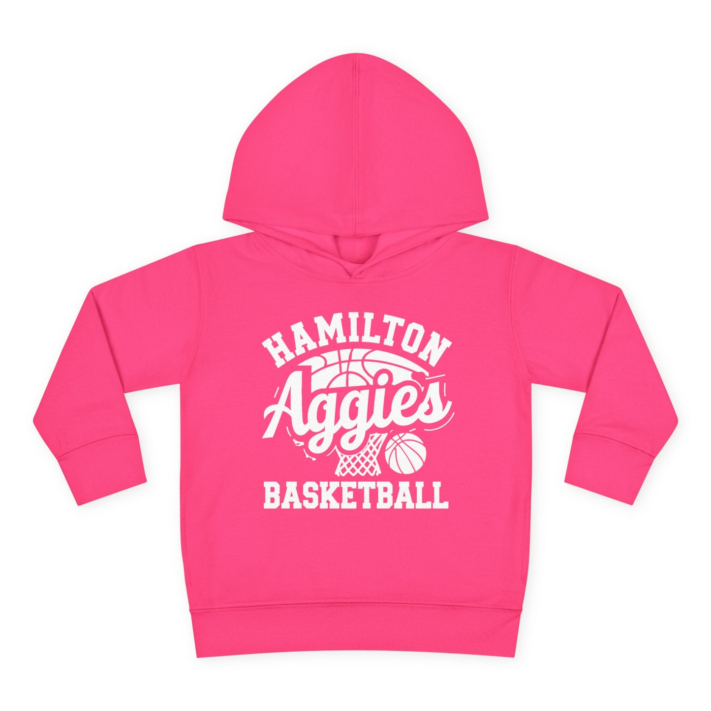 Toddler Hoodie Sweatshirt \ Hamilton Aggies Basketball \ HABBG1