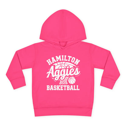 Toddler Hoodie Sweatshirt \ Hamilton Aggies Basketball \ HABBG1
