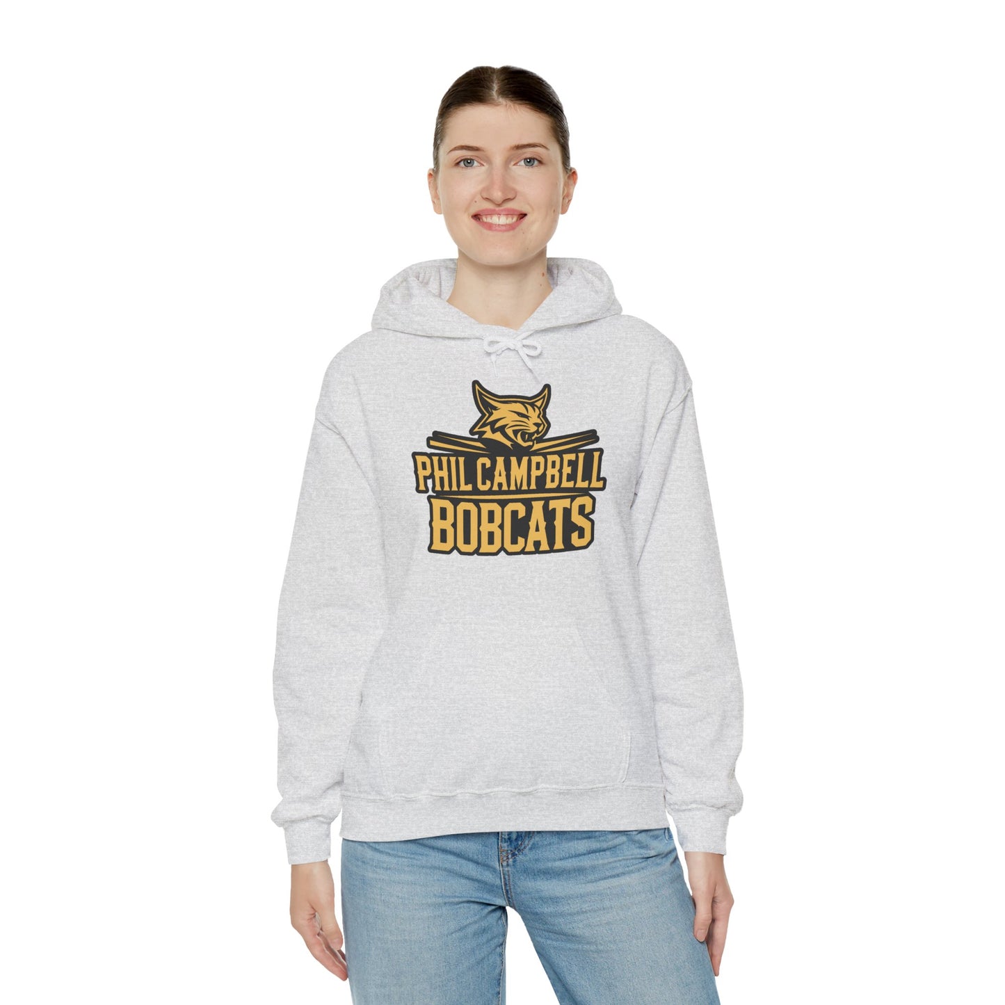 Adult Hoodie Sweatshirt \ Phil Campbell Bobcats \ PCB2