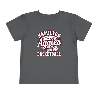Toddler Tee \ Hamilton Aggies Basketball \ HABBG1