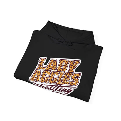 Adult Hoodie Sweatshirt \ Hamilton Aggies Wrestling \ HAWG3