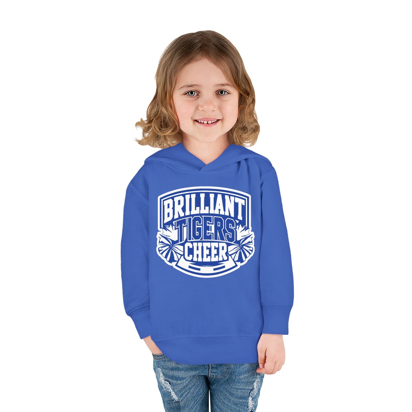 Toddler Hoodie Sweatshirt \ Brilliant Tigers Cheer \ BTC1