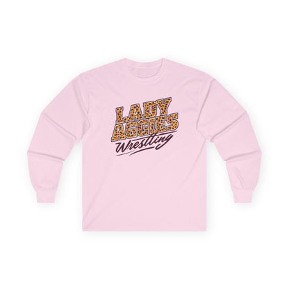 Adult Long Sleeve Tee \ Hamilton Aggies Wrestling \ HAWG3