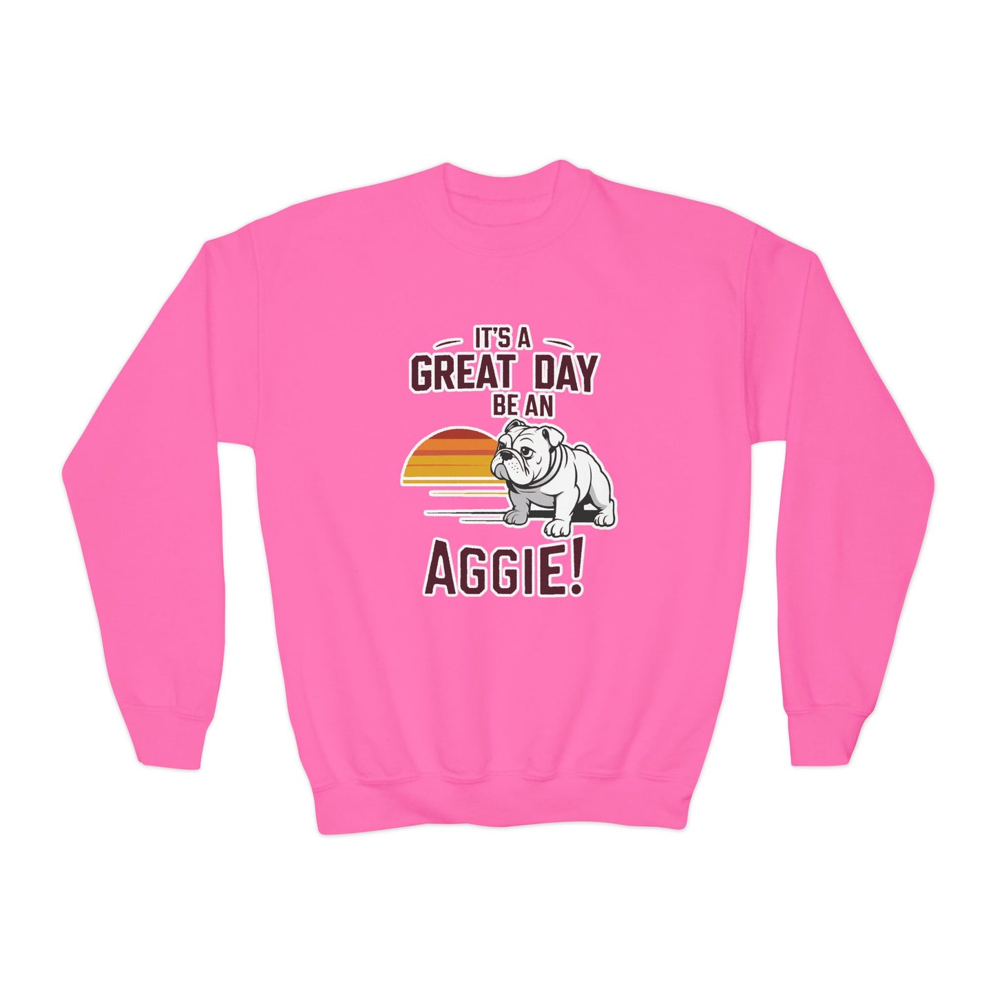 Youth Crewneck Sweatshirt \ It's a Great Day to be an Aggie! \ GDA3