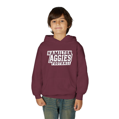 Youth Hoodie Sweatshirt \ Hamilton Aggies Football \ HAF1