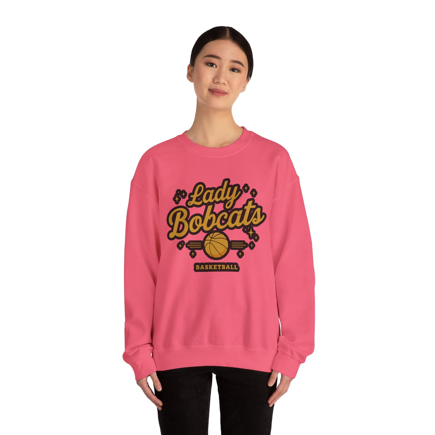Adult Crewneck Sweatshirt \ Phil Campbell Bobcats Basketball \ PCBBKG2