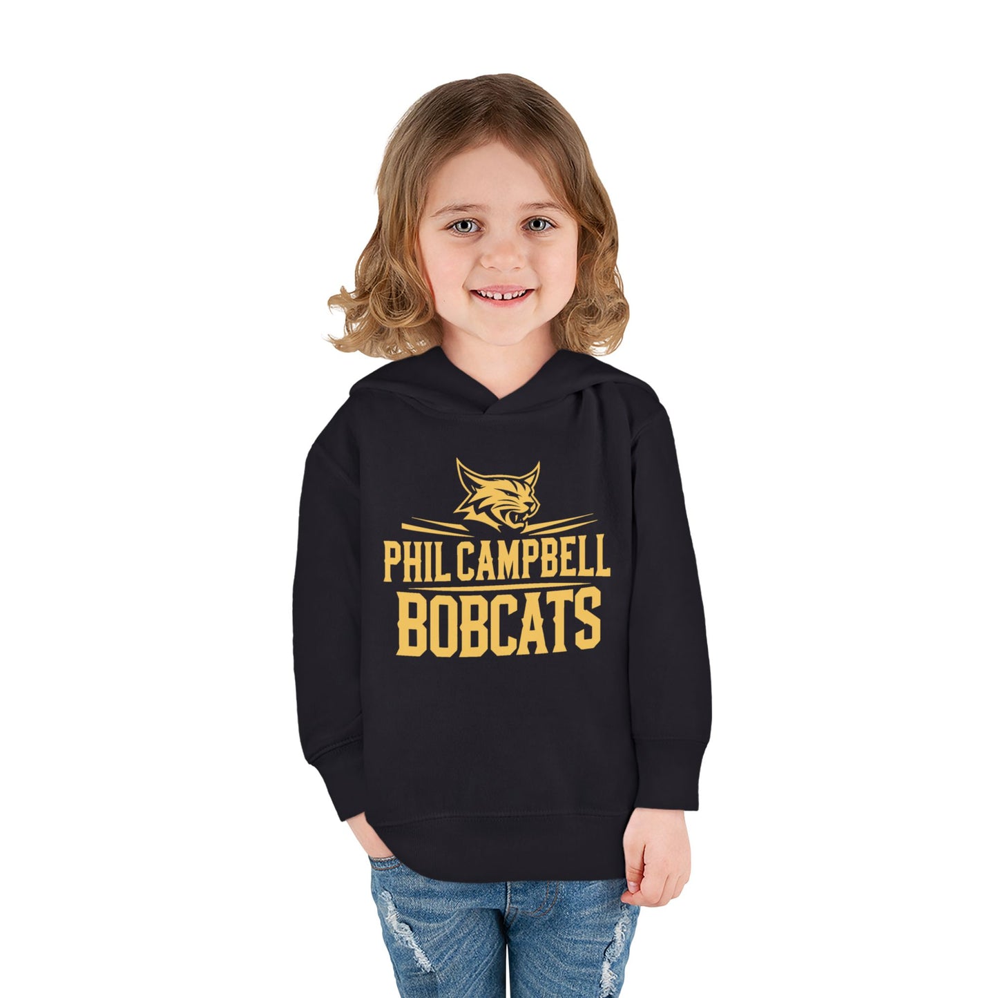 Toddler Hoodie Sweatshirt \ Phil Campbell Bobcats \ PCB2
