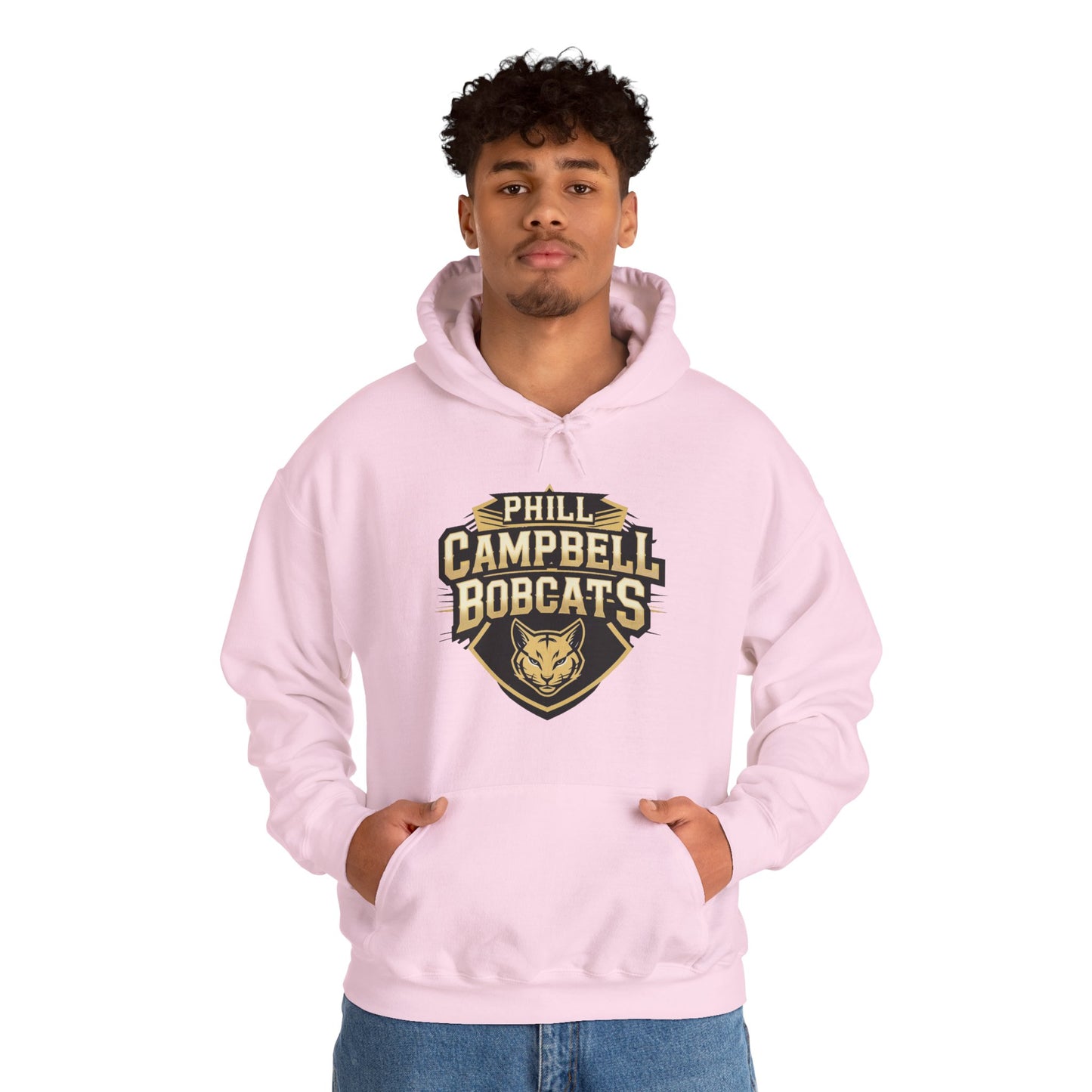 Adult Hoodie Sweatshirt \ Phill Campbell Bobcats \ PCB1