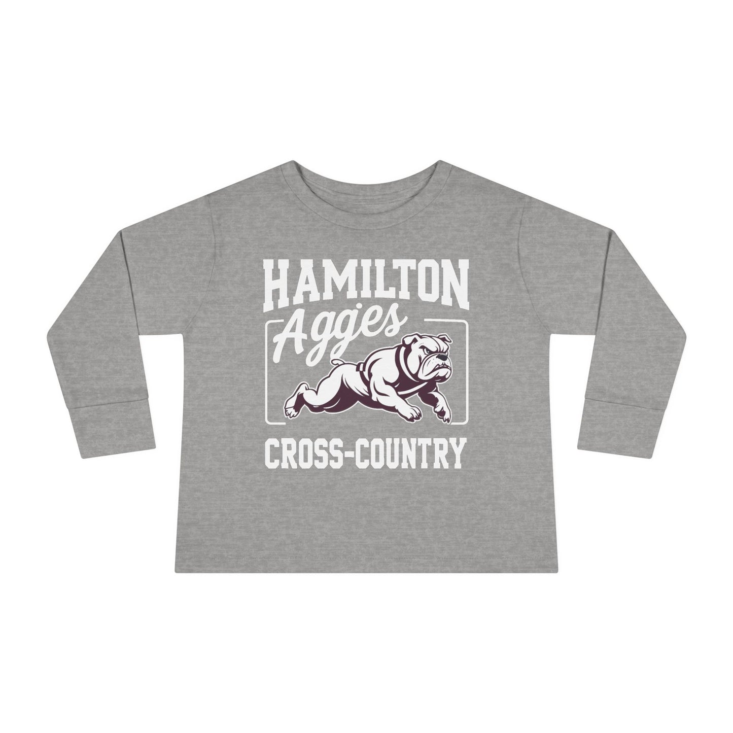 Toddler Long Sleeve Tee \ Hamilton Aggies Cross-Country \ HCC2