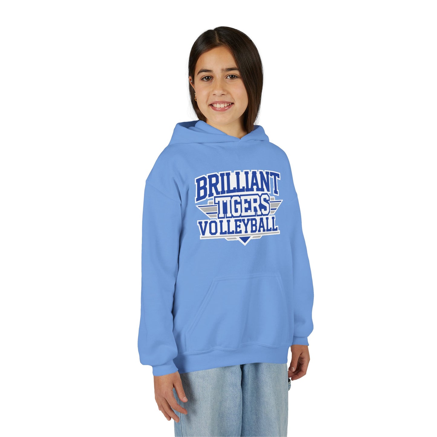 Youth Hoodie Sweatshirt \ Brilliant Tigers Volleyball \ BTV2
