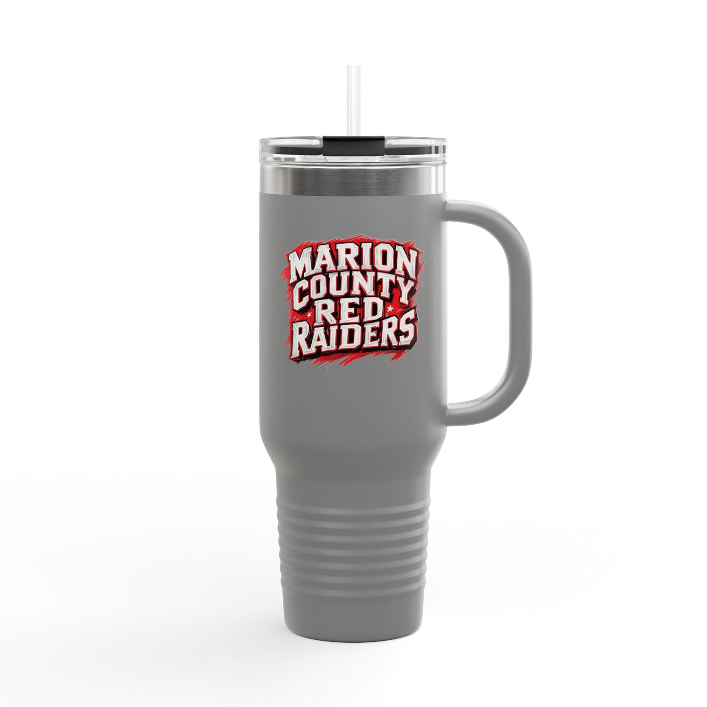 40oz Insulated Tumbler \ Marion County Red Raiders \ MC1