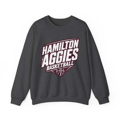 Adult Crewneck Sweatshirt \ Hamilton Aggies Basketball \ HABK2