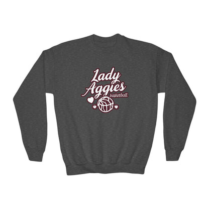 Youth Crewneck Sweatshirt \ Hamilton Aggies Basketball \ HABBG2