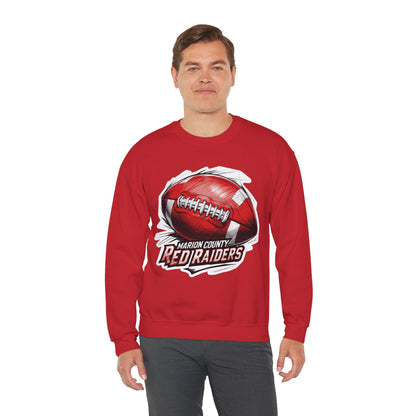 Adult Crewneck Sweatshirt \ Marion County Red Raiders Football \ MCF1