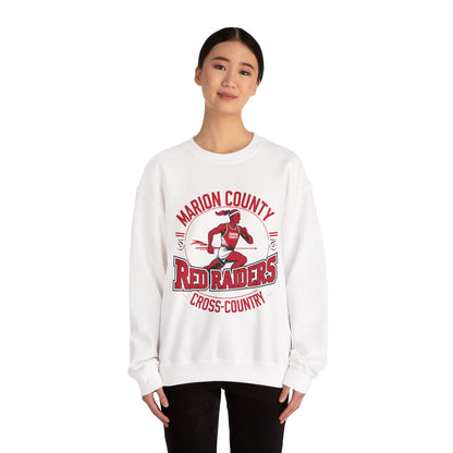 Adult Crewneck Sweatshirt \ Marion County Red Raiders Cross-Country \ MCCC2