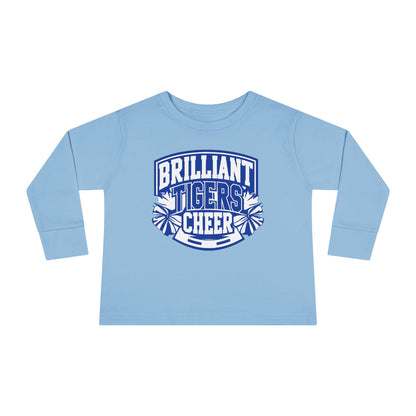 Toddler Long Sleeve Tee \ Brilliant Tigers Cheer \ BTC1