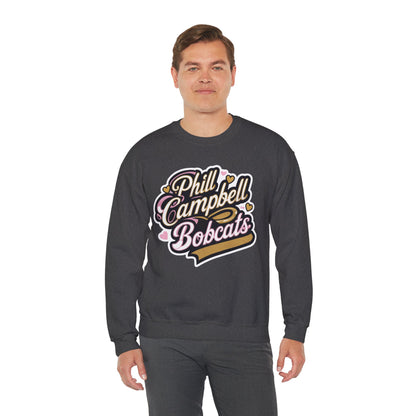 Adult Crewneck Sweatshirt \ Phill Campbell Bobcats \ PCBG1