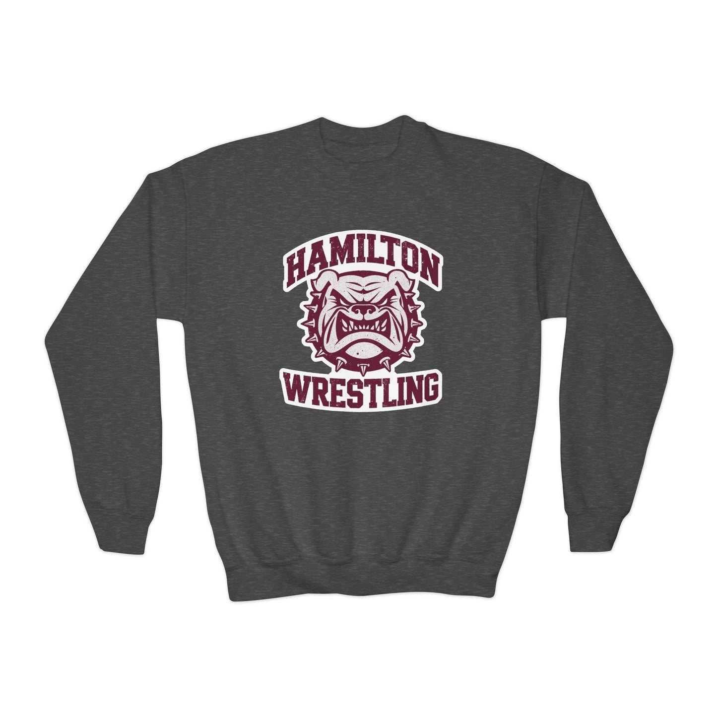 Youth Crewneck Sweatshirt \ Hamilton Aggies Wrestling \ HAW2