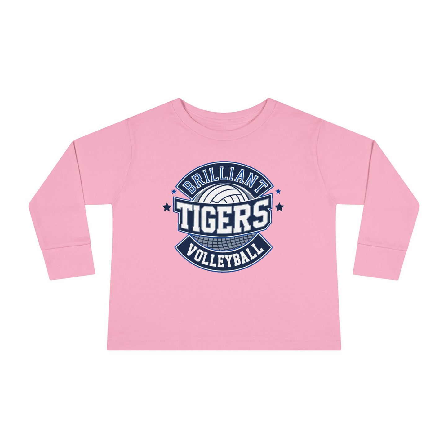 Toddler Long Sleeve Tee \ Brilliant Tigers Volleyball \ BTV1