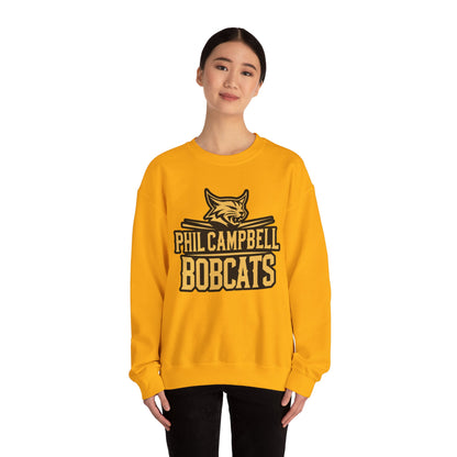 Adult Crewneck Sweatshirt \ Phil Campbell Bobcats \ PCB2