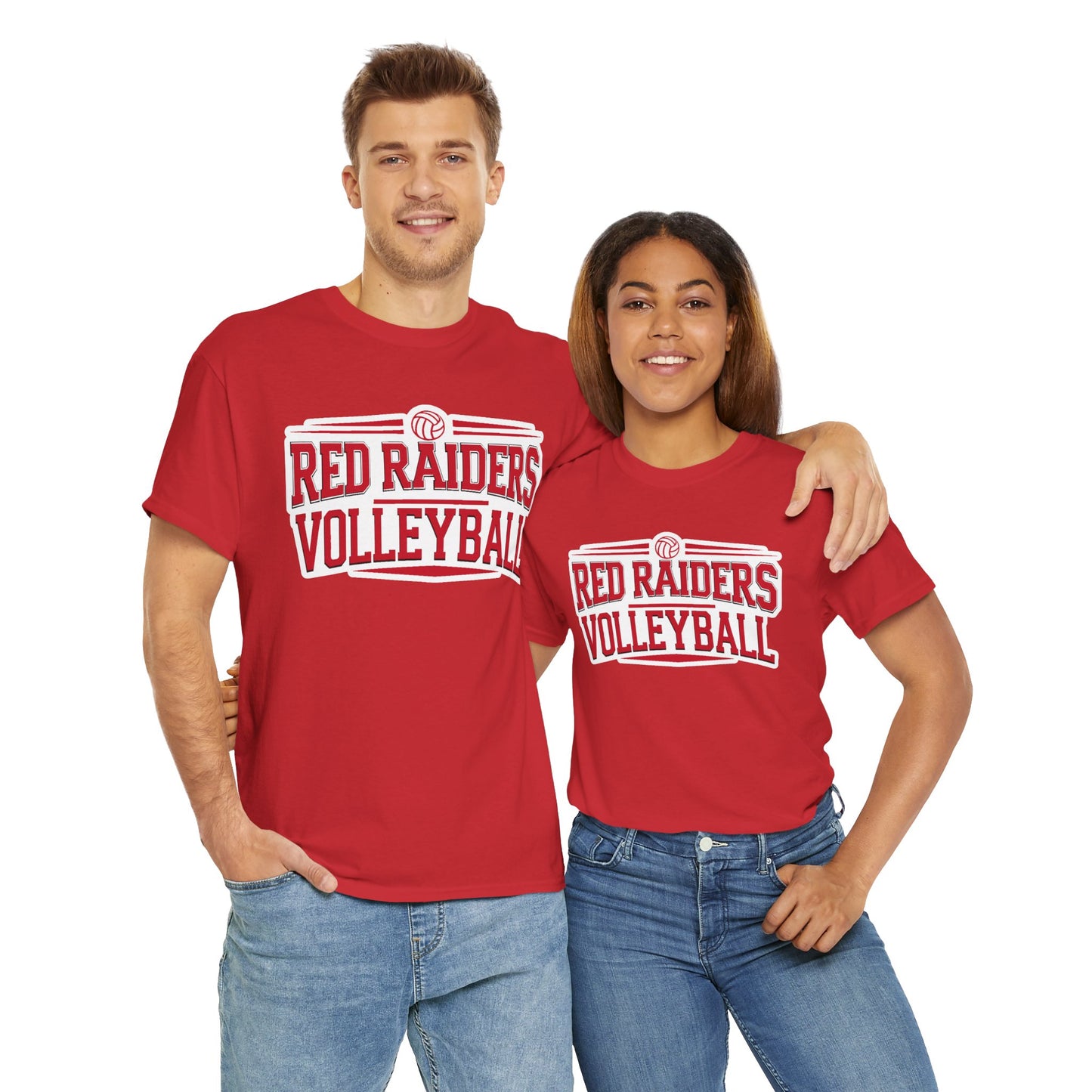 Adult Tee \ Marion County Red Raiders Volleyball \ MCV2